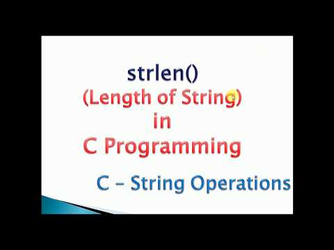 strlen() in c