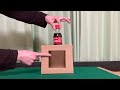 コーラが消える箱 マジック種明し A box that coca cola disappears revealed.