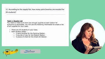 Math Performance Tasks - Art Day, Question 1