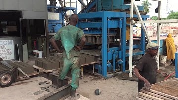 Conmach BlockKing-25FSS Concrete Block Making Machine at 18cm Hourdis & 20cm Hollow Block Production