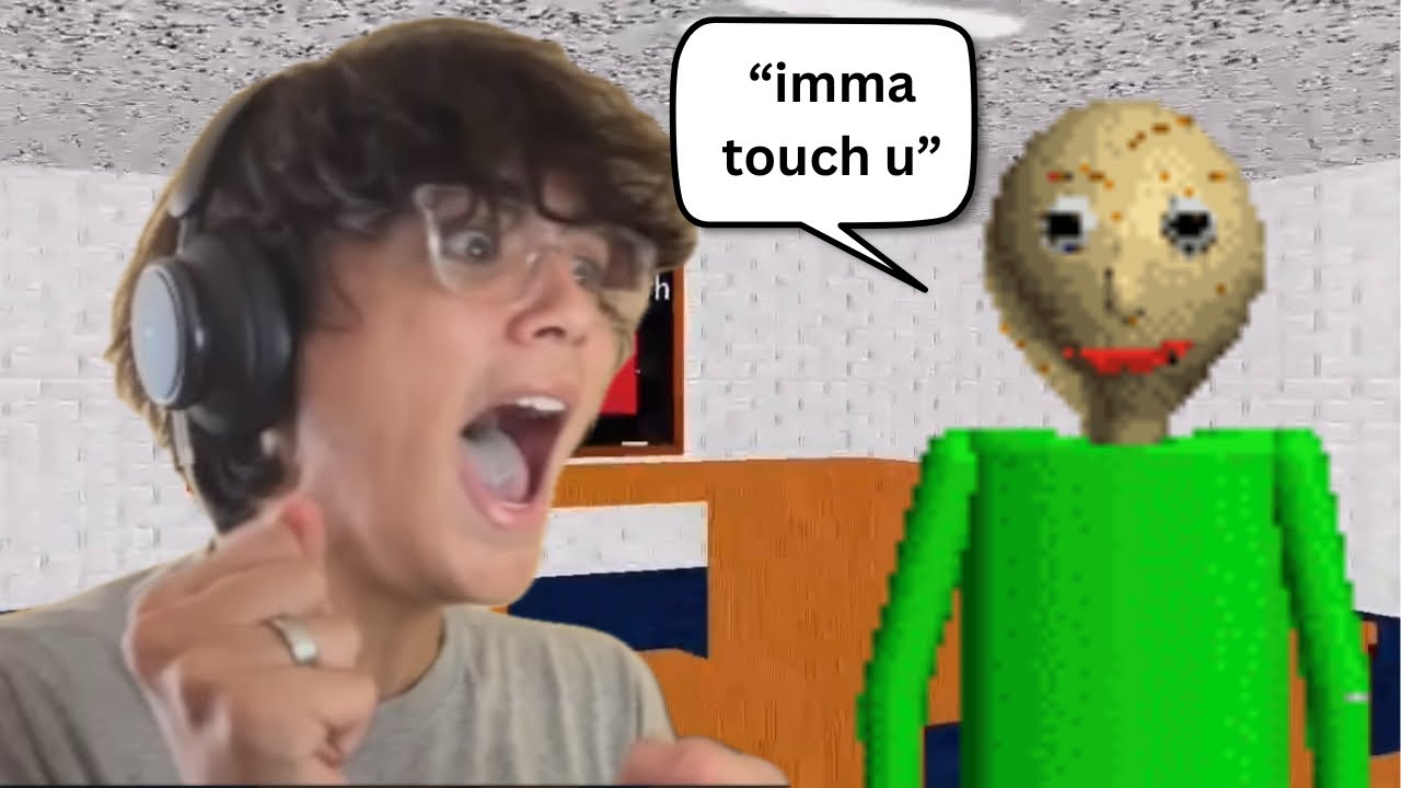 i got hit by his ruler | BALDIS BASICS - YouTube