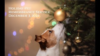 Holiday Pet Remembrance Service