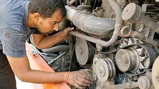 Scania Engine Repair Drive Belt Replacement