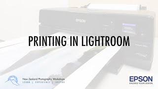 Printing in Lightroom with Epson