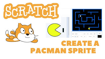 Make Pacman sprite in Scratch | coding tutorial pac man game #pacman