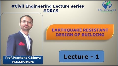 #Design of Reinforced Concrete Structures#Module 5 #Lecture 1