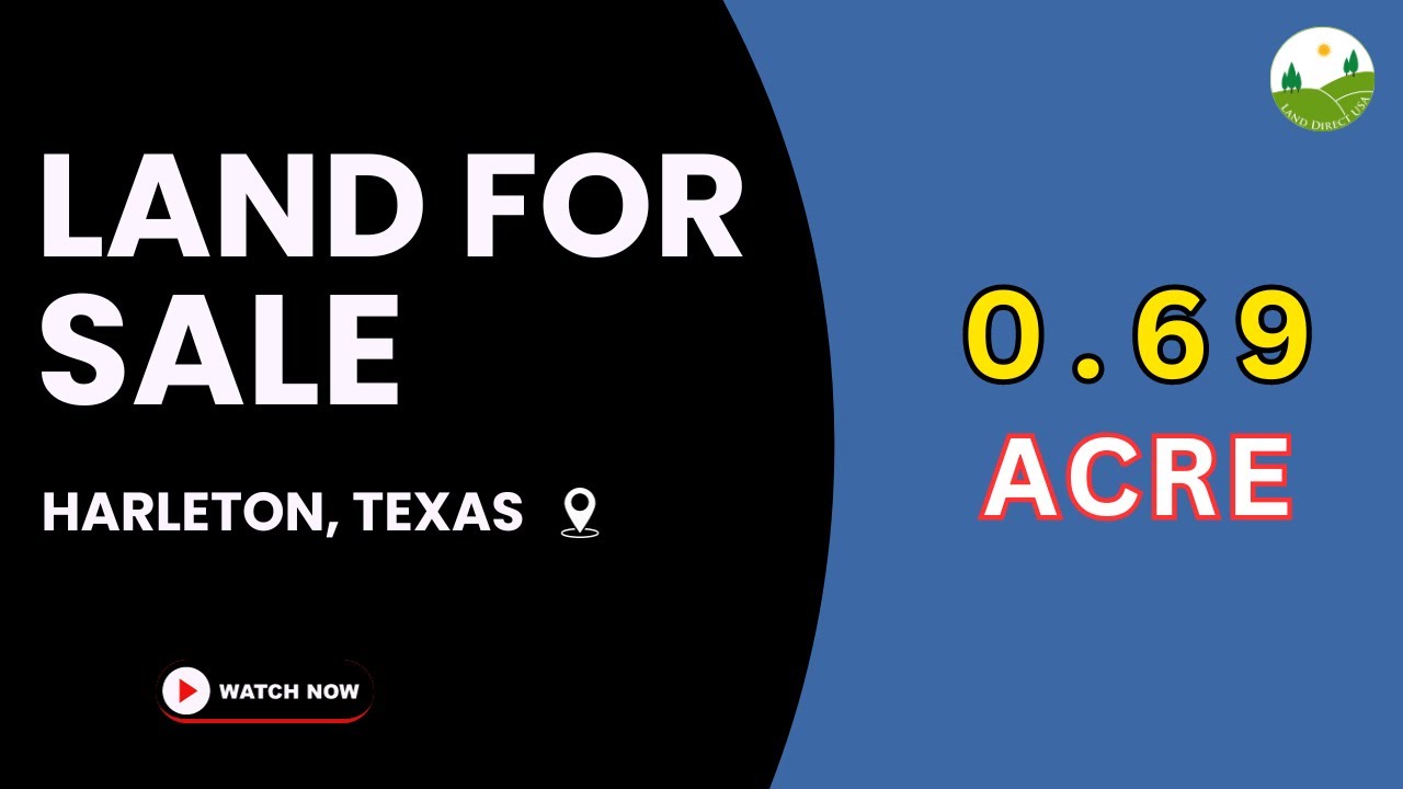 0.69 Acre Land For Sale in Harleton, Texas [R000046708] YouTube