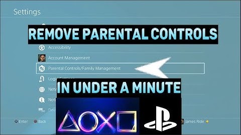 PS4 How to REMOVE Parental Controls NEW 2022 UPDATE!