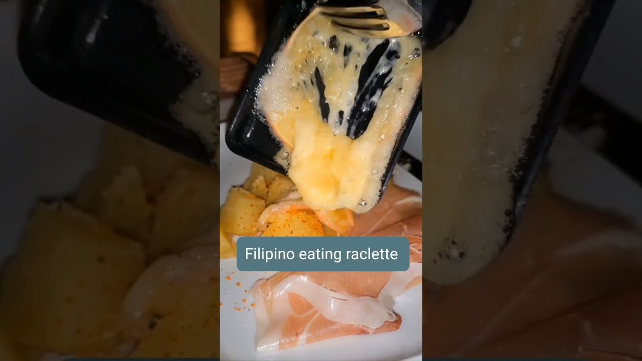 Raclette - melted cheese 