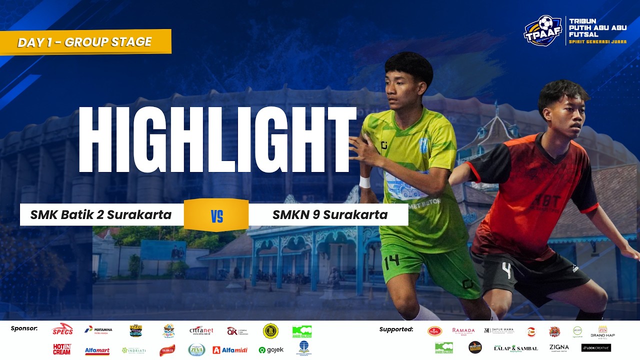 Highlight Tribun Putih Abu-Abu Futsal Solo Series 2026 | SMA BATIK 2 SURAKARTA VS SMKN 9 SURAKARTA
