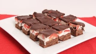 Brownie Ice Cream Bars Recipe - Laura Vitale - Laura in the Kitchen Episode 628