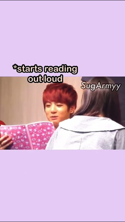 Jungkook started reading this ARMY's diary out loud 😂