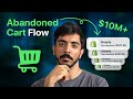 Copy my $10m Abandoned cart flow | shopify lost sales klaviyo checkout flow