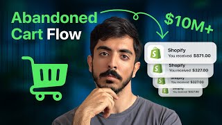 Copy my $10m Abandoned cart flow | shopify lost sales klaviyo checkout flow