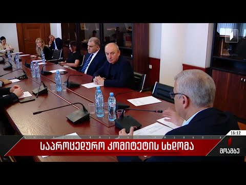 საპროცედურო კომიტეტის სხდომა