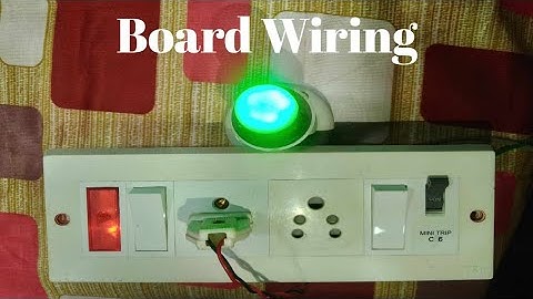 2 Switch 2 Socket 1 MCB 1 Indicator Extension Board Wiring // Extension Board Wiring