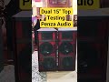 Dual 15" Dj Top Sound Testing || #dj #shorts