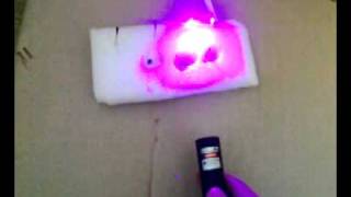 Oxlasers-200Mw Blue Violet Laser Pointer Flashlight With Keylock Burning Video