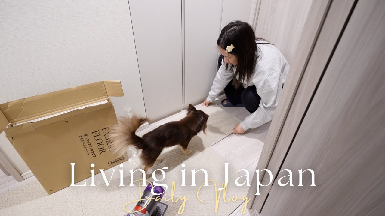 日本生活vlog｜新地板新氣象✨、睫毛增長美容液、日式家庭料理🥢、購物好心情🥰｜水瓶小姐