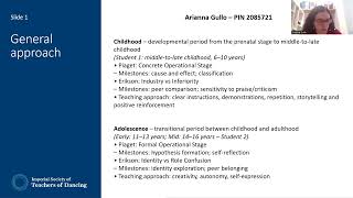 Gullo, A 2085721 DDE Unit 5 Worksheet Assignment 2 Video Presentation