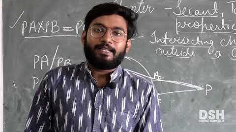 NIOS Secondary - Mathematics (Geometry) - Chapter 17 - Secants, Tangents & their Properties