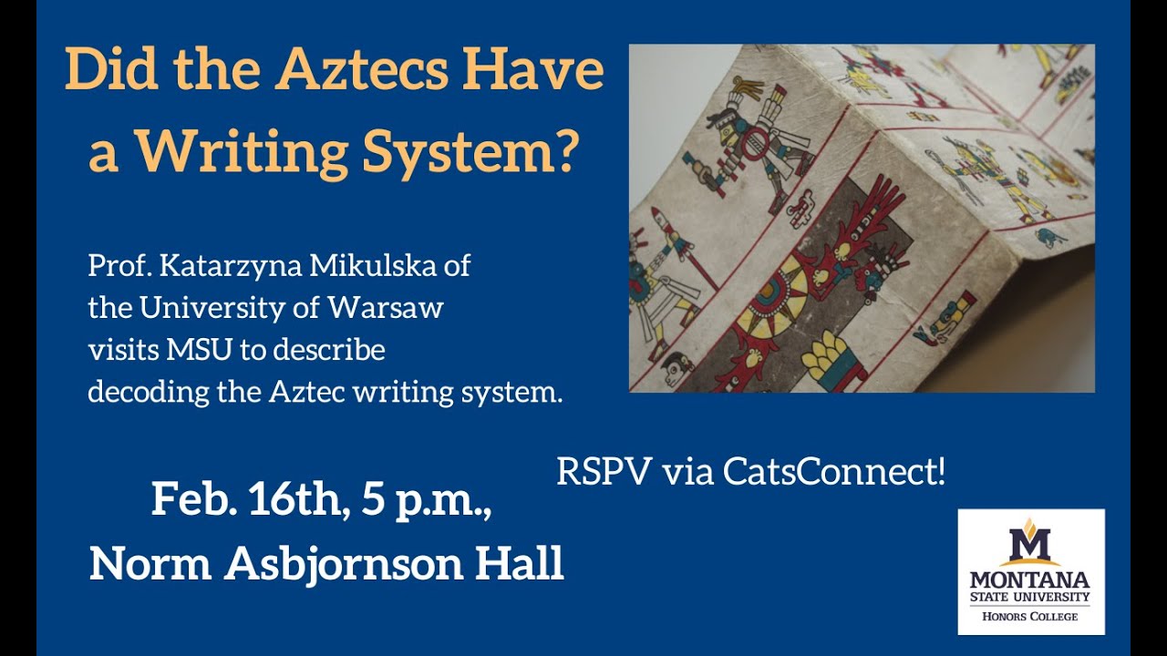 Katarzyna Mikulska Did The Aztecs Have A Writing System YouTube