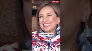 XÓCHITL GÁLVEZ y las CRÍTICAS de AMLO: &quot;Me le aparecí y enloqueció&quot; | Entrevista exclusiva #shorts