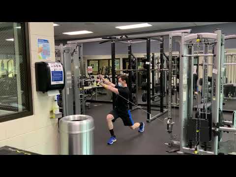 Split Stance Low to High Cable Chop