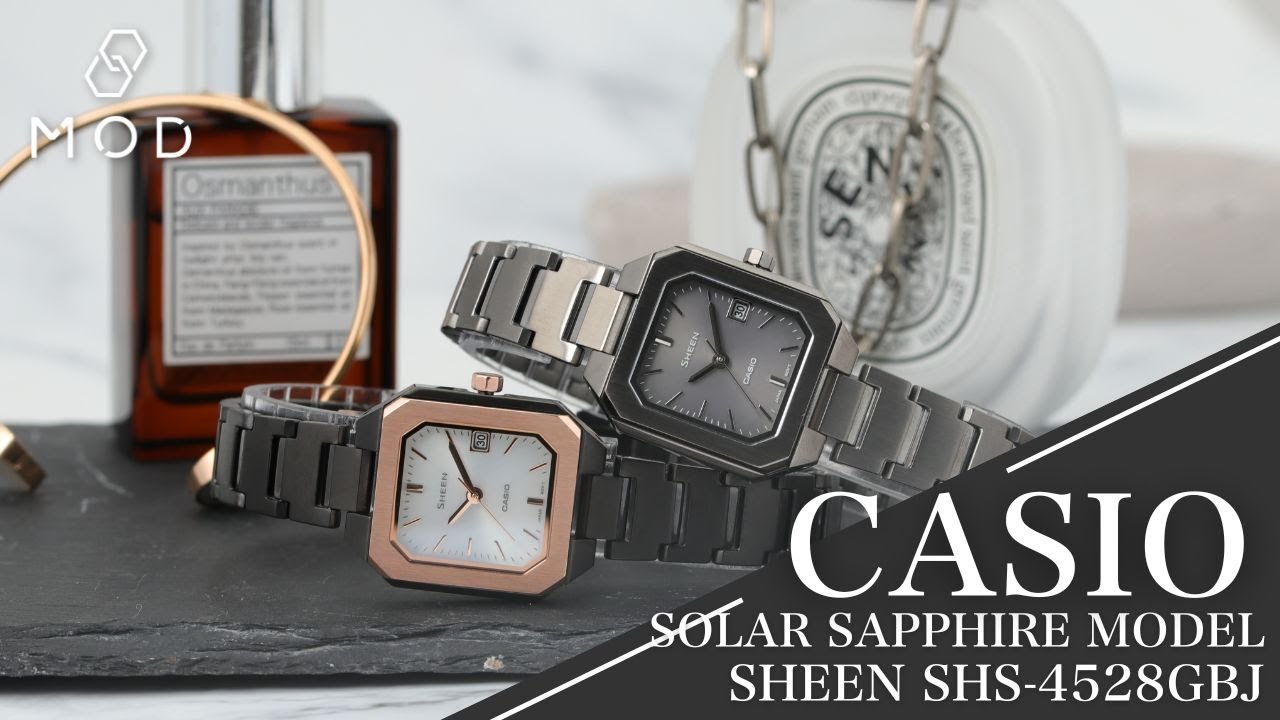 彩る腕元】クール＆エレガント カシオ SHEEN SHS-4528GBJ #腕時計