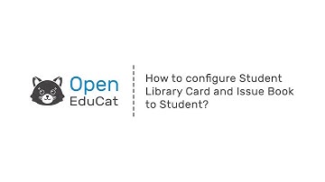 How to configure Student Library Card and issue book to a Student?