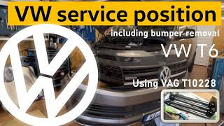 Bumper removal and service position on VW T6