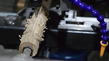 Smoothieboard CNC Milling 4th Rotatory Axis Scorpion Test (Cam 2 Part 2/2)