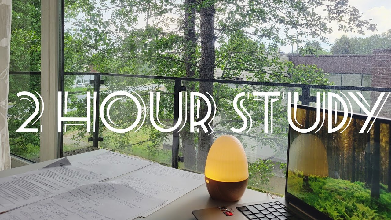 2 hour STUDY with ME |🌧Rain sounds| 50/10 - YouTube