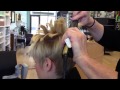 Flat iron styling technique by Stephanie