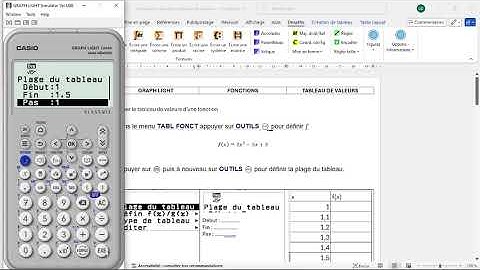 CASIO GRAPH LIGHT Obtention d
