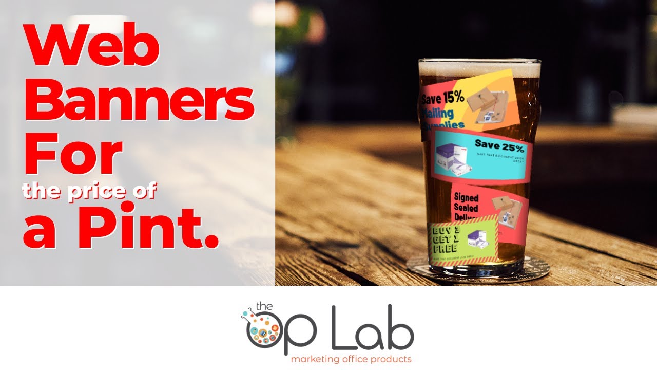 Office Supplies  Banners for the price of a pint The OP Lab YouTube