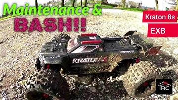 Arrma KRATON 8S EXB - BASH with NEW 4mm Sway bars & Some maintenance.🔧🔧