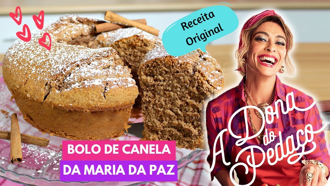 Receita de bolo de canela da maria da paz Bolo De Canela Da Maria Da Paz A Dona Do Pedaco Receita Original Youtube