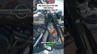 Dad Gifts Me His Custom Harley #harleydavidson #motorcycle #heritageclassic