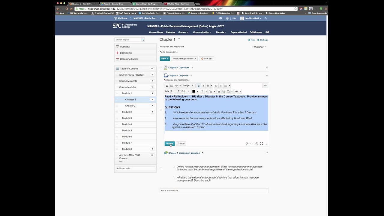 D2L ProTip for Prep Modules YouTube D2L ProTip for Prep Modules YouTube