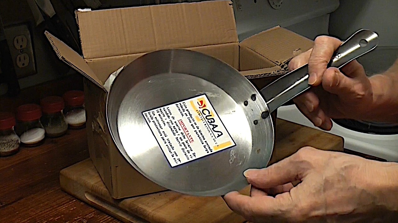 バーベキュー・調理用品 New Rare! 1980's Camper Kitcen Texas,USA 1980s Carbon Steel Camping Frying Pan Unboxing and First Use