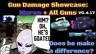 All guns + Marco Damage Showcase [New and improved] (Call of Mini Zombies 2 ROBLOX)