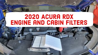 2020 Acura RDX Engine and Cabin Air Filter  Maintenance Reminder Reset