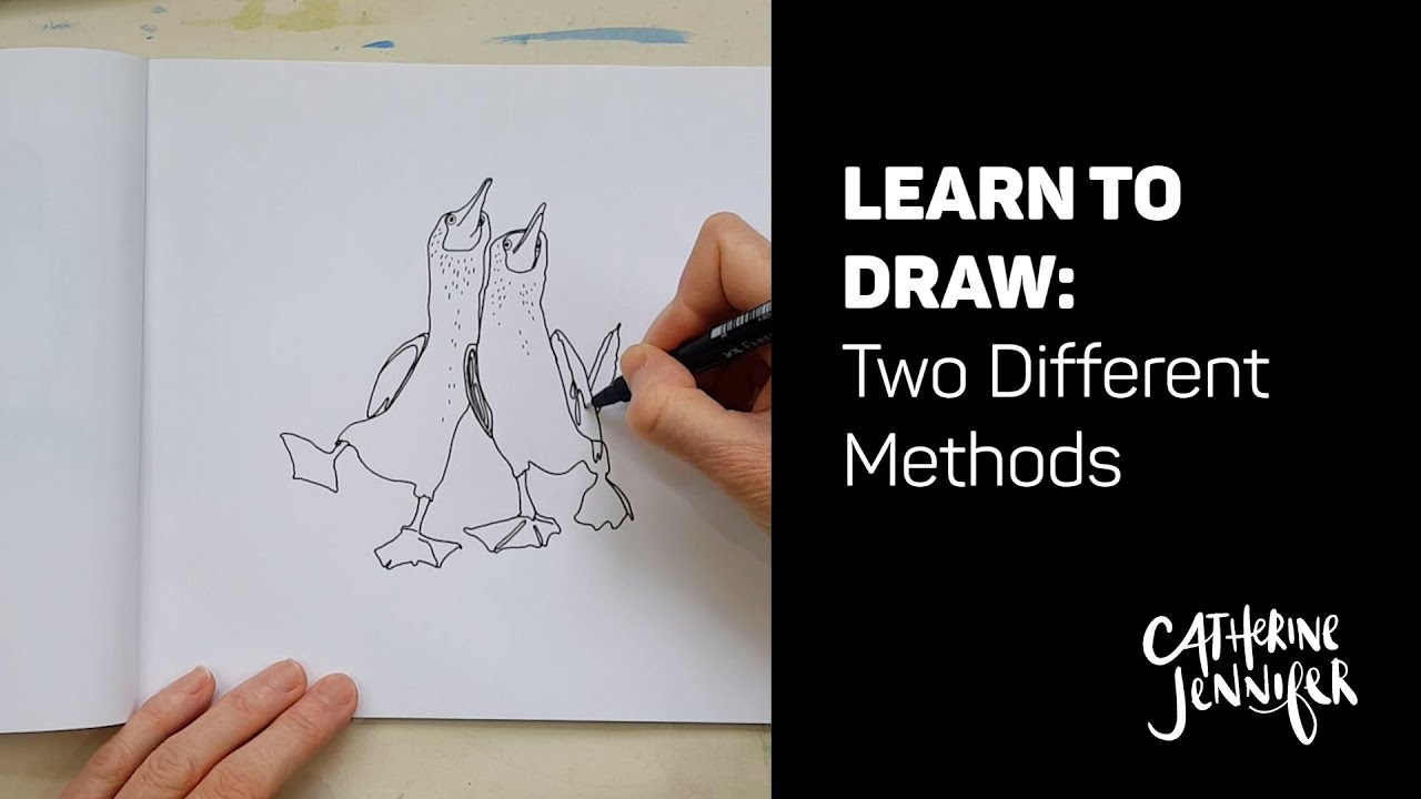 Learn to Draw: Two Different Methods - YouTube