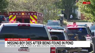 Non-verbal, autistic child dies after being found in retention pond