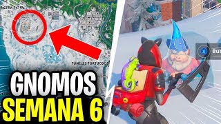 Busca Gnomos Congelados - Desafios Semana 6 Fortnite