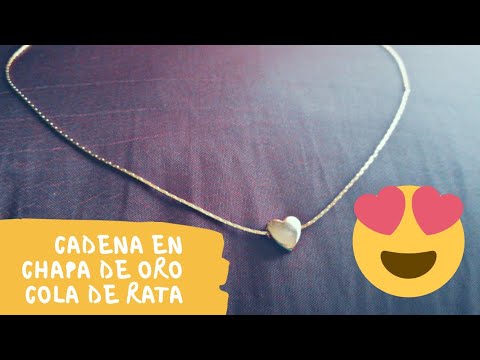 Pensativo Narabar laringe Collar en cadena cola de rata(Cardano) + compras - YouTube