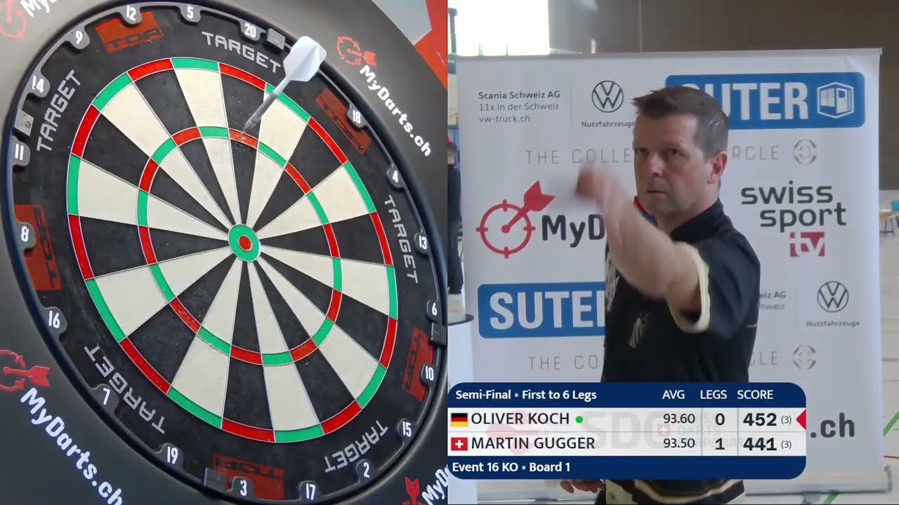 Oliver Koch vs Martin Gugger Highlights / SDC Tour 16 Semi-Final 2025