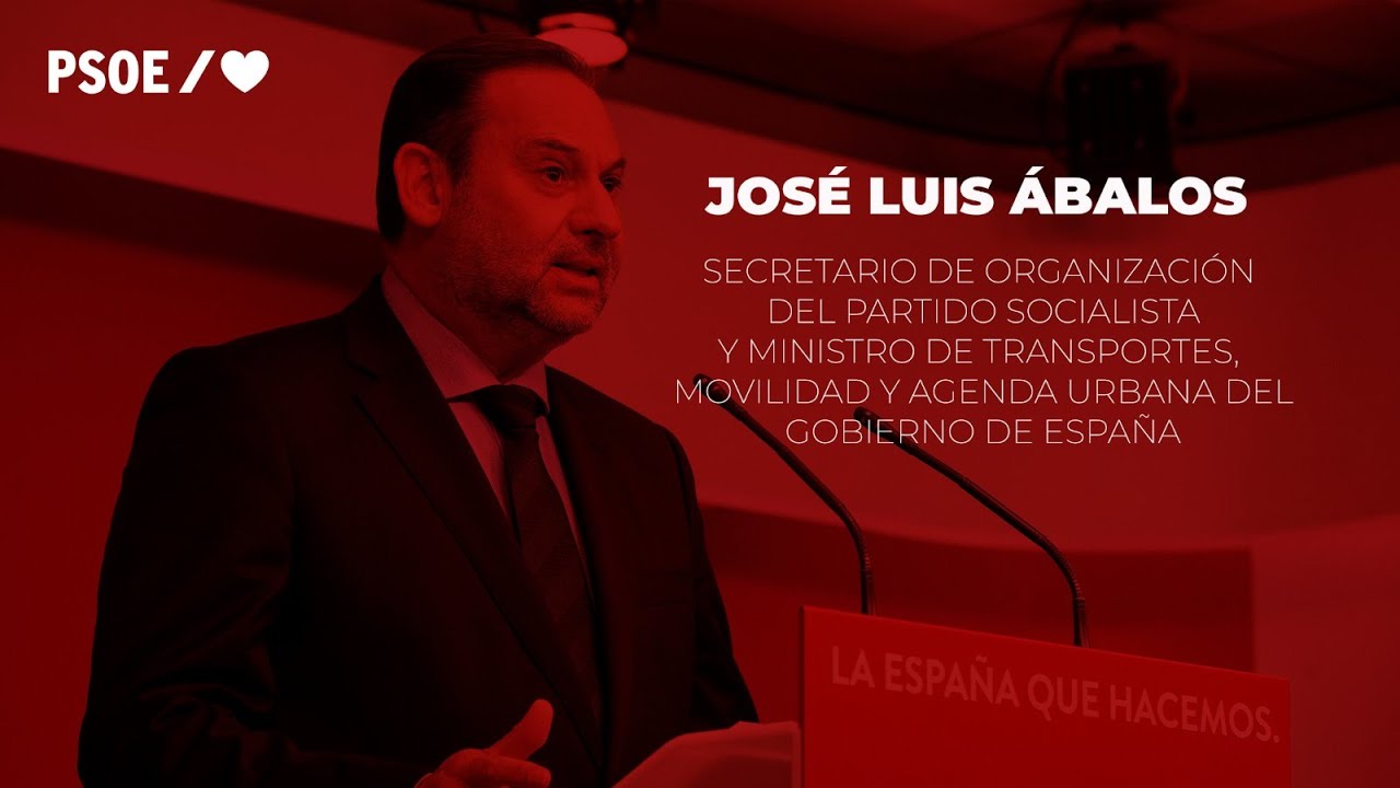PSOE I Rueda de Prensa de José Luis Ábalos tras la Ejecutiva - YouTube
