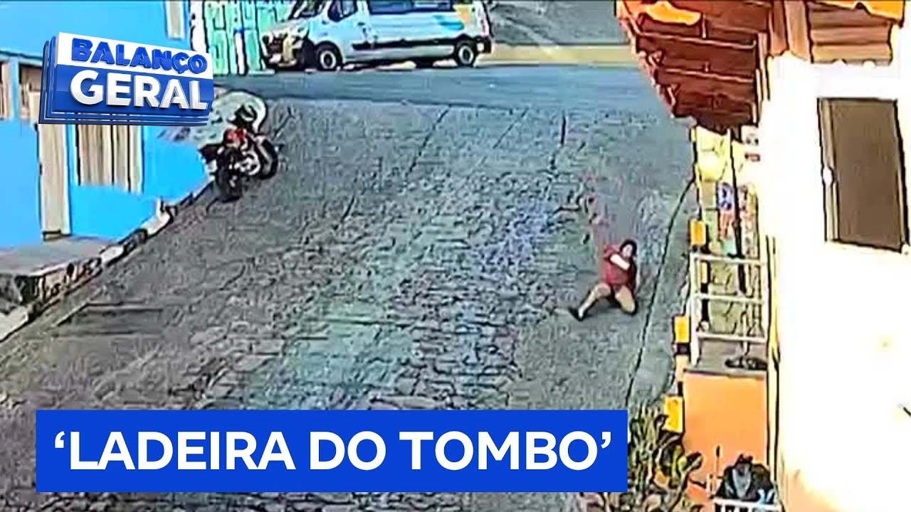 Rua fica conhecida como ‘ladeira do tombo’ após registrar diversas quedas na Grande São Paulo